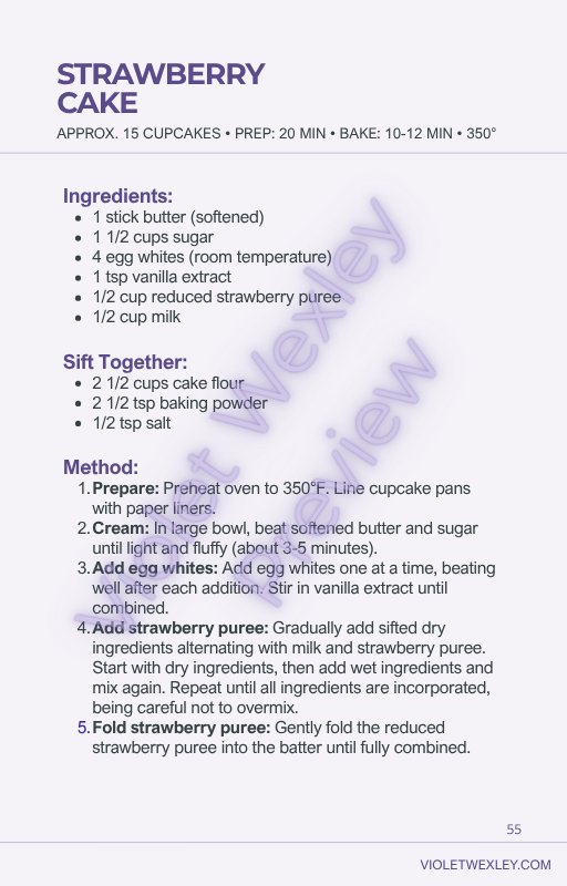 Manual preview — strawberry cake recipe
