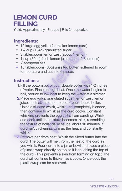 Manual preview — lemon curd filling recipe